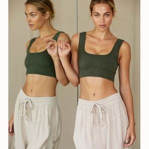 Free People Square Neck Good Karma Bra